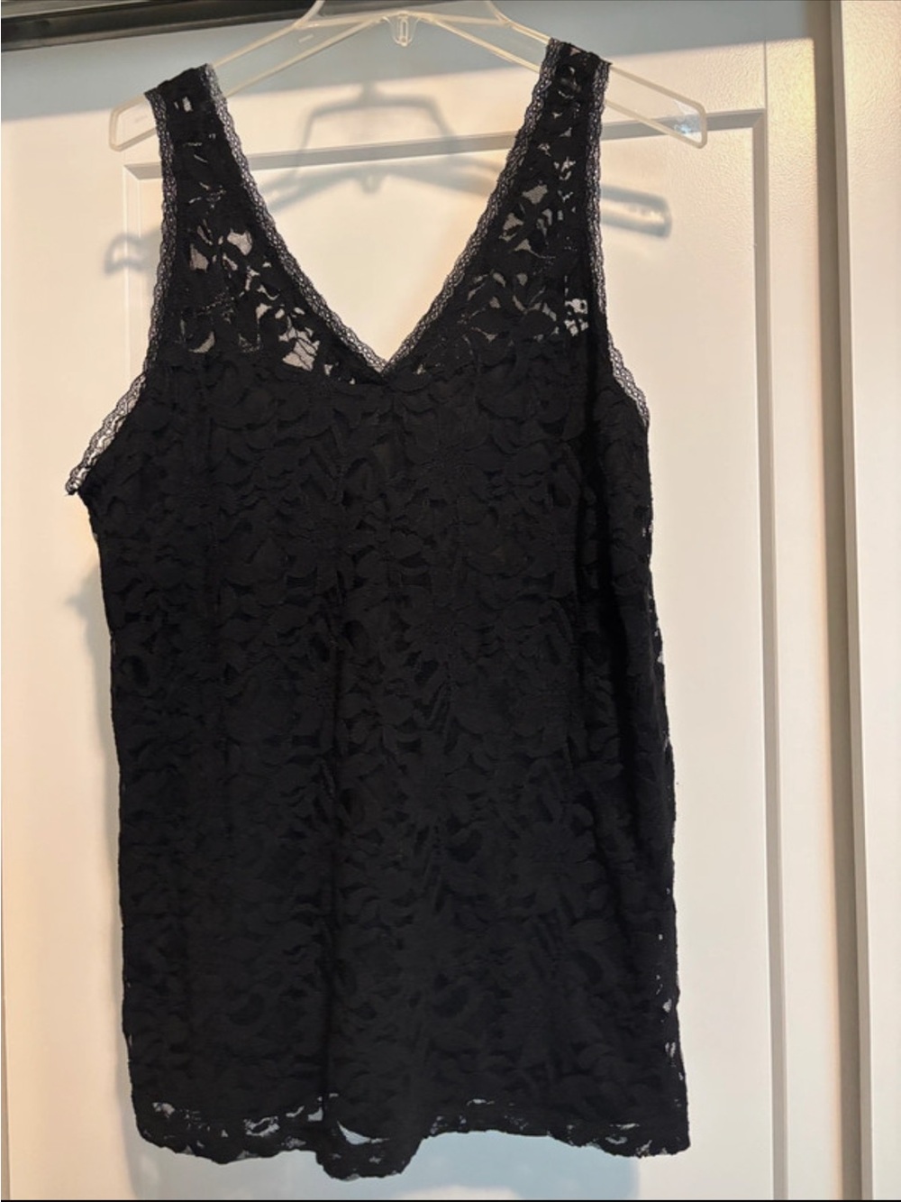 torrid Black Lace V-Neck Tank
